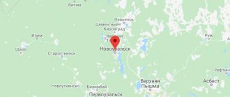 Map of Novouralsk