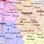Карта окрестностей города Гусь-Хрустальный от НаКарте.RU
