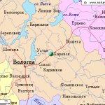 Карта окрестностей города Харовск от НаКарте.RU