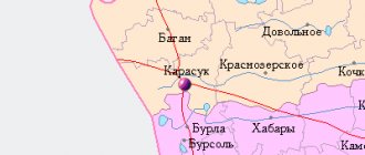 Карта окрестностей города Карасук от НаКарте.RU