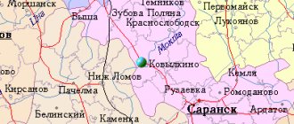 Карта окрестностей города Ковылкино от НаКарте.RU