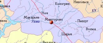 Карта окрестностей города Мантурово от НаКарте.RU