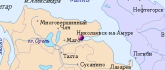 Карта окрестностей города Николаевск-на-Амуре от НаКарте.RU
