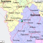 Карта окрестностей города Острогожск от НаКарте.RU