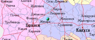 Карта окрестностей города Жиздра от НаКарте.RU