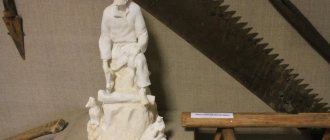 Макет памятника Егорше Кожевину в музее