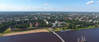 Панорама Великого Новгорода. Река Волхов